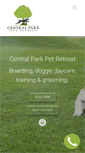 Mobile Screenshot of centralparkpetretreat.com